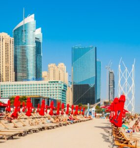 JBR Beach – luksusowa plaża w sercu Dubaju