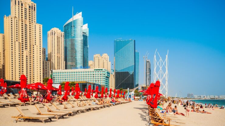 JBR Beach – luksusowa plaża w sercu Dubaju