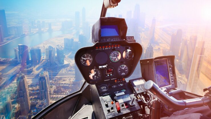 Helikopterem nad Dubajem – loty widokowe